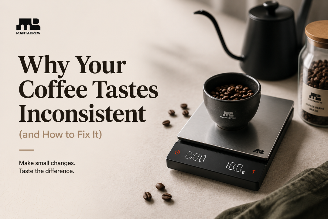 Why Your Coffee Tastes Inconsistent (and How to Fix It) MANTABREW