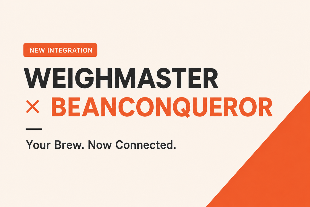 WeighMaster × Beanconqueror: A More Connected Way to Brew