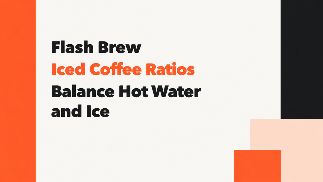 Flash Brew Iced Coffee Ratios Explained MANTABREW