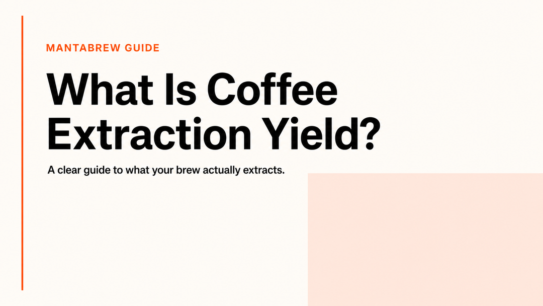 What Is Coffee Extraction Yield? A Clear, Practical Explanation MANTABREW
