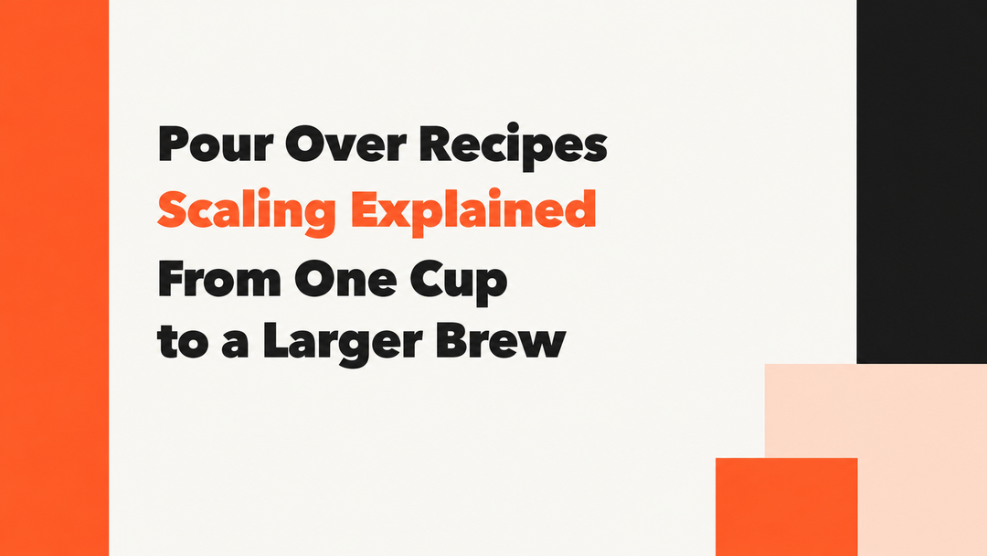 How to Scale a Pour Over Coffee Recipe MANTABREW