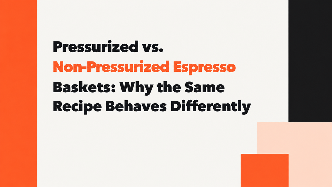 Pressurized vs. Non-Pressurized Espresso Baskets: Why the Same Recipe Behaves Differently MANTABREW