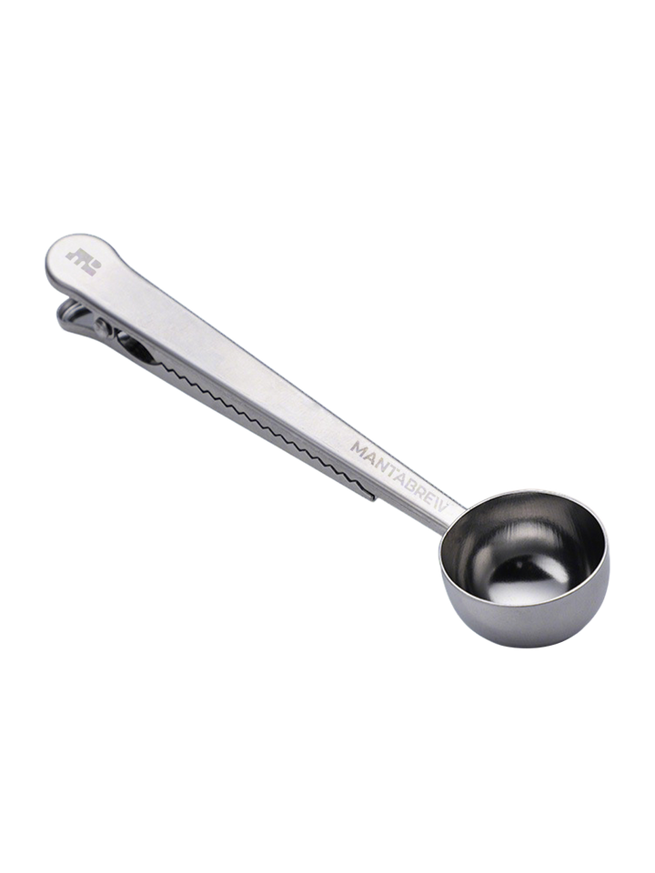 2-in-1 Stainless Steel Coffee Scoop & Bag Clip MANTABREW