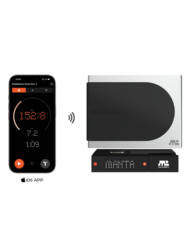 【WeighMaster Plus】 Coffee Scale – Flip TFT Screen, Multi-Mode Precision Brewing MantaBrew