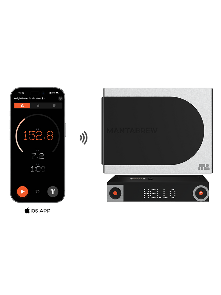 【WeighMaster Pro】 Coffee Scale: Precision Weighing Modular Coffee Scale MantaBrew